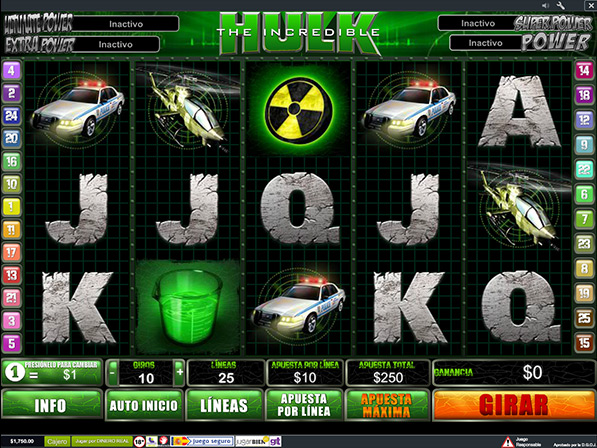 Increíble Hulk de Playtech